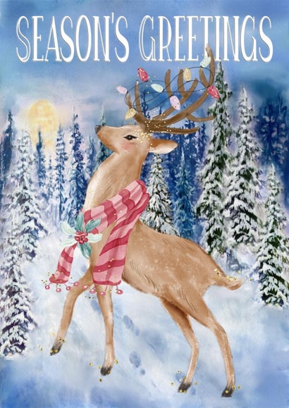 Festive Deer Card created by CardandFast
