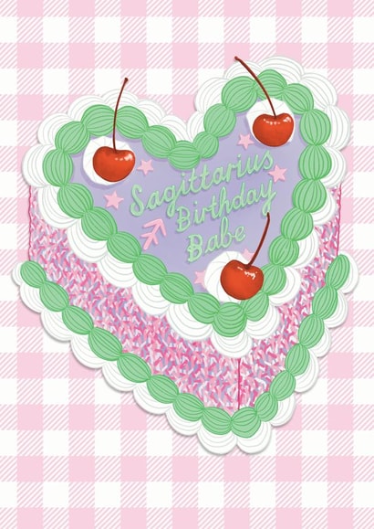 Sagittarius Star Sign Birthday Card created by The Stylist Illustrates