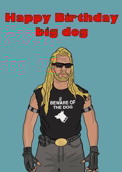 Dog the bounty hunter created by C.W ILLUSTRATIONS