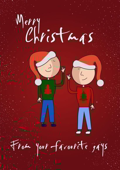 Christmas Card from the gays created by Rosewood Design