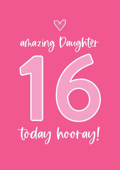 Amazing Daughter 16th Birthday card created by Always Sparkle