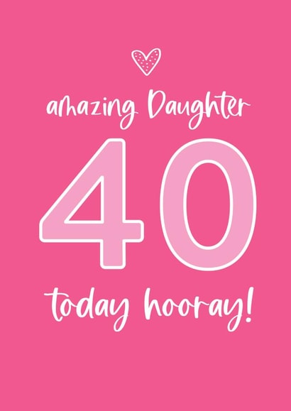 Happy 40th Birthday to an amazing daughter created by Always Sparkle