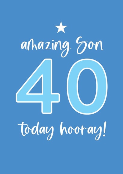 Happy 40th Birthday to an amazing Son created by Always Sparkle