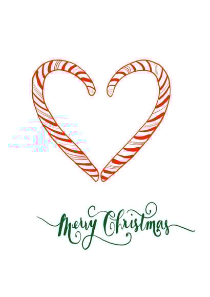 Merry Christmas candy cane created by Picoloco Studio