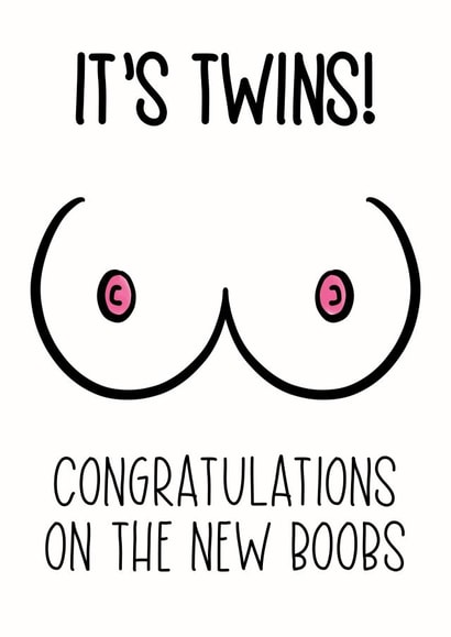 It’s twins! New Boobs card created by Silky Rose Design