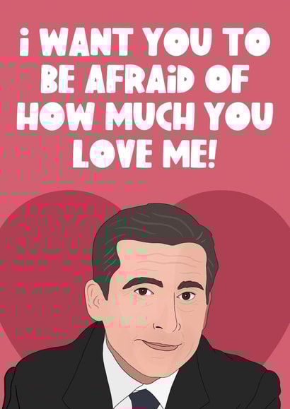 Michael Scott Valentine's Day Card created by The Foxy Lemon Co.