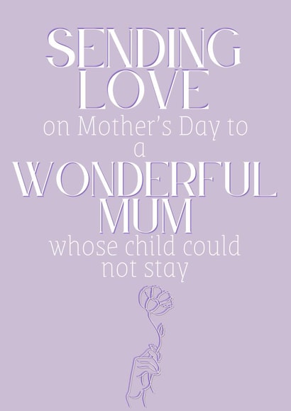 Mother’s Day Loss Card  1001 created by Esther the Sketcher