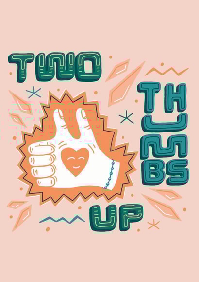Two Thumbs Up Congratulations Card created by Lucy Llewellyn