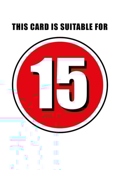 This card is suitable for 15 created by Quinton cards