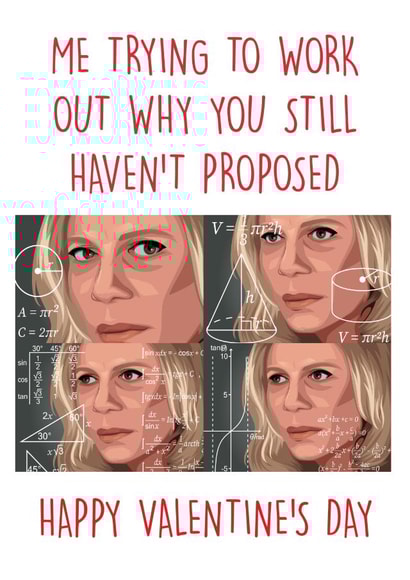 Math Lady Meme Valentine's Card created by Pack a Punch Designs