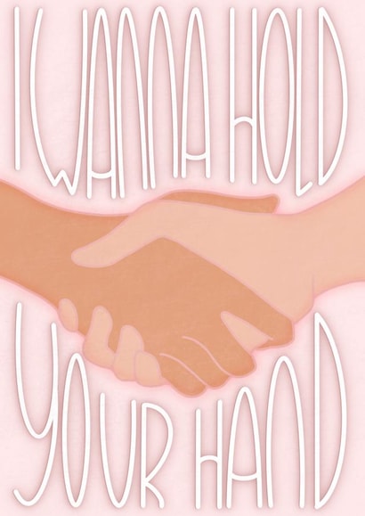 I Wanna Hold Your Hand Card  created by Esther the Sketcher