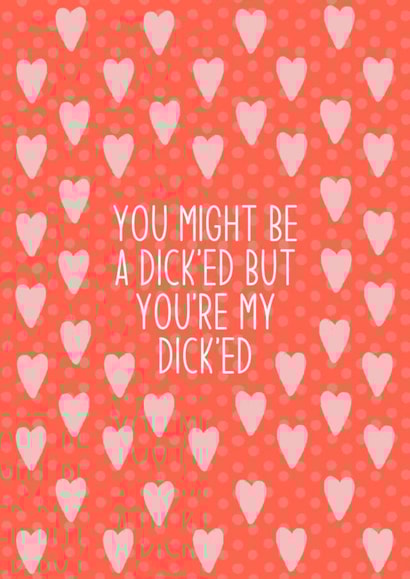 Rude Anniversary Card, valentines, for boyfriend, for girlfriend, funny, naughty created by By Emma Dearling