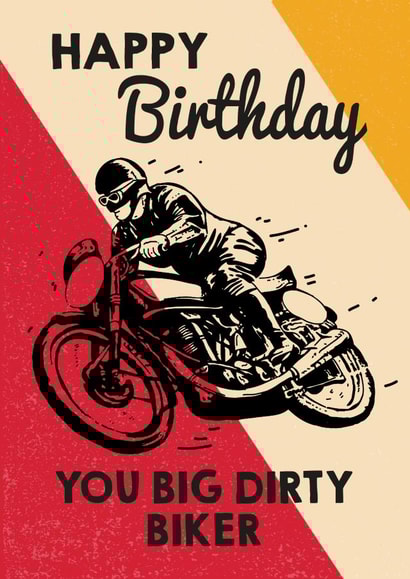 Biker Birthday Card created by Kelly Hunt Designs