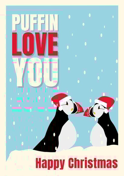 Puffin Love You, Happy Christmas created by Cox a Doodle Doo