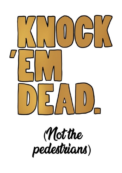 Good luck driving test card created by Dominique Thorpe