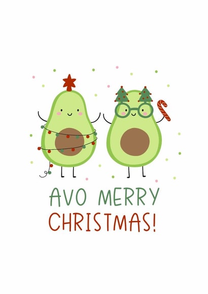 Christmas Avocado friends created by Nadya Barkova