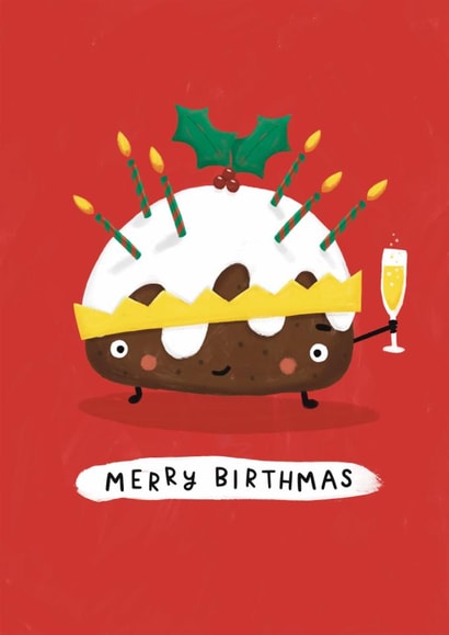 Merry Birthmas two in one christmas card created by Nicollette West