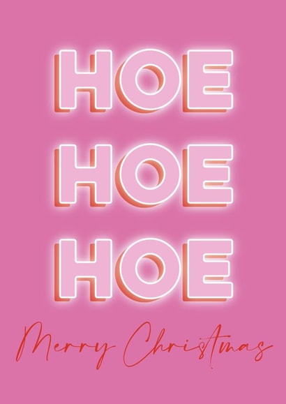 HOE HOE HOE MERRY CHRISTMAS created by Courtney Simon