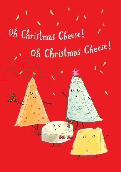 Christmas Cheese Christmas card created by Sarah Wilton
