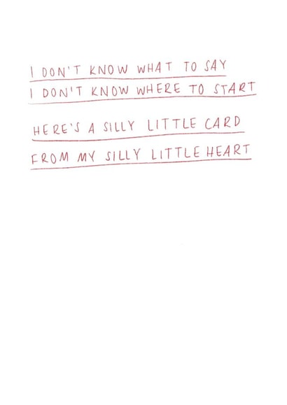 A silly little card... from my silly little heart  created by @eggc_arton