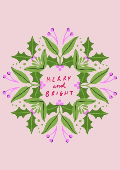 Merry and bright created by Philippa Coules