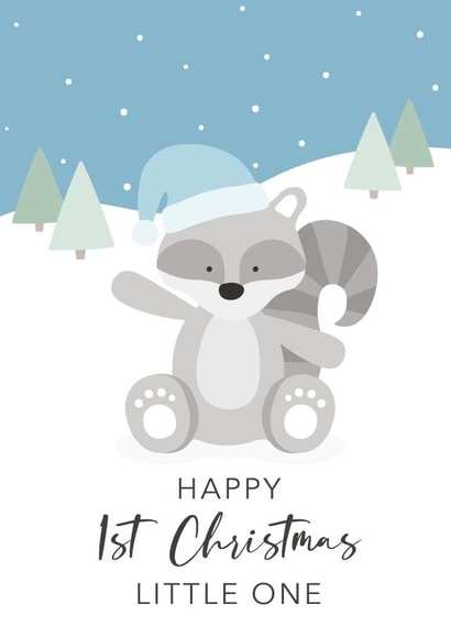 Happy 1st Christmas Little One Blue created by Laura
