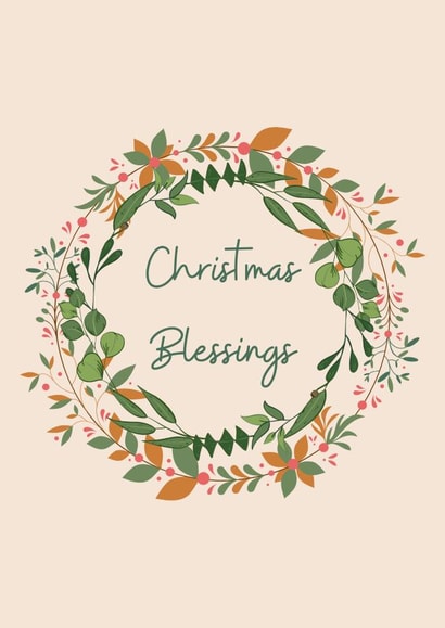 Christmas Blessings Advent Wreath created by The Copper Fruit