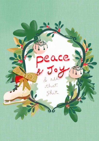 Send the Peace and joy and all that shit this Christmas created by Sinead Peyton