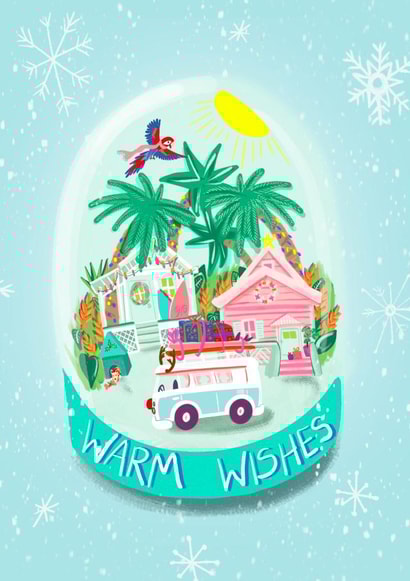 Warm Wishes Christmas card created by Sinead Peyton
