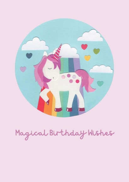 Magical Unicorn Birthday Wishes created by Little Island Crafts