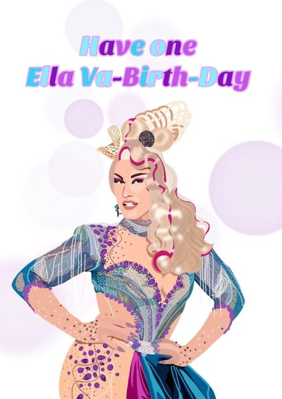 Ella Vaday Birthday Card created by Caitlins Creations