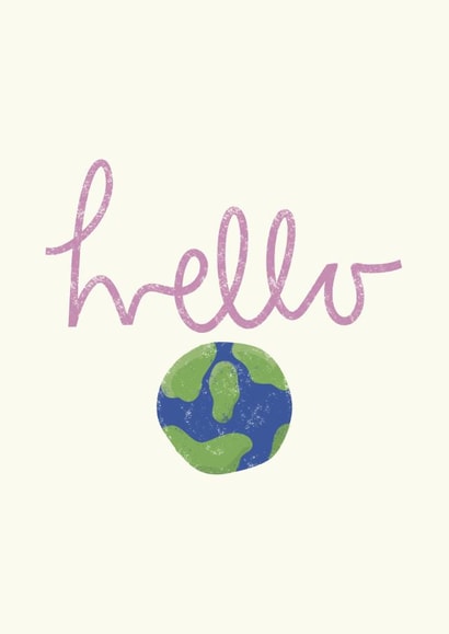 Hello World - New baby card created by HURRICANE REMI