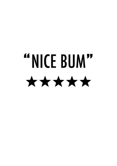 Nice Bum Card created by Nancy Smith-Mitsch