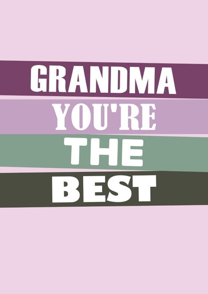 Sweet Birthday Card For Grandmother - Best Grandma Card created by SixElevenCreations