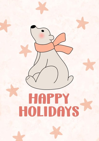 Polar Bear Holiday Card created by Designs By Ry