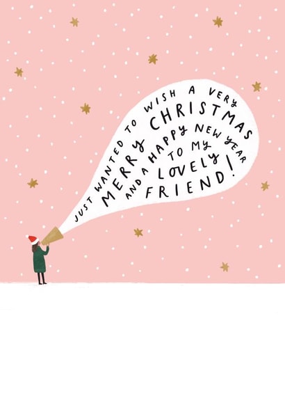 Merry Christmas Lovely Friend created by Helen Mackay 