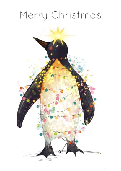 Christmas penguin created by Nattie Threads