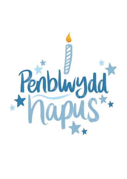 Penblywdd Hapus Welsh Birthday Card created by intruekirstyle