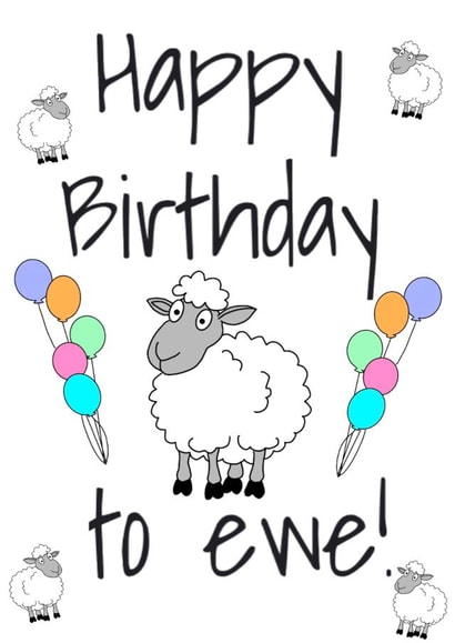 Happy Birthday to Ewe! created by AKCreativeFinds