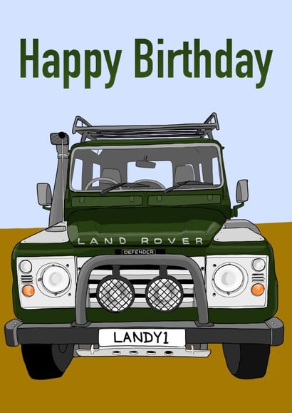 LandRover birthday created by Art by Reb