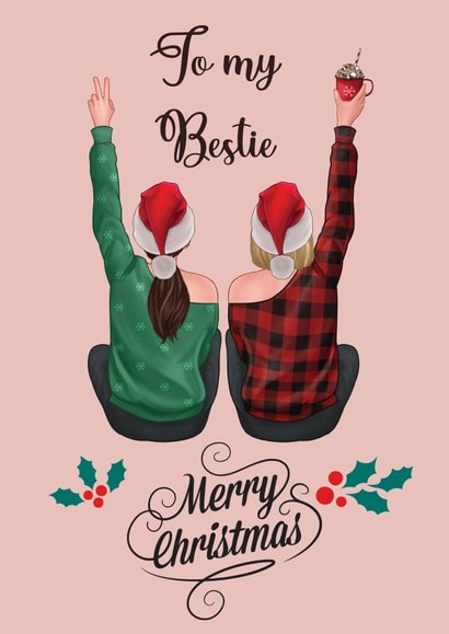 Cute Christmas Card For Best Friend created by Nidd And Rigg!