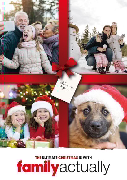 Funny Christmas Card - Love Actually - Family created by Quinton cards
