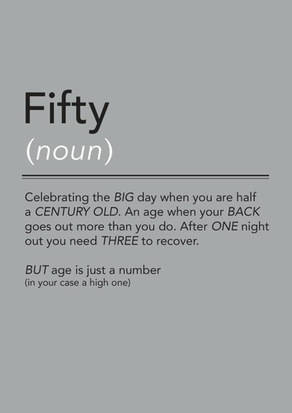 FIFTY created by The Boy and the Bear