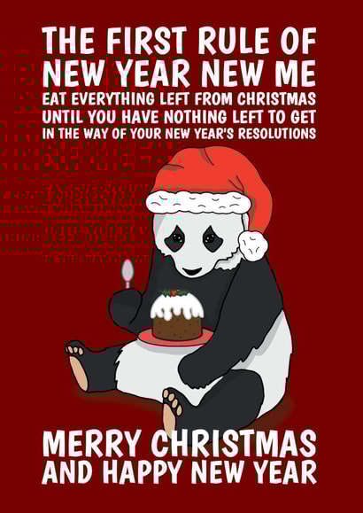 New Year New Me Funny Panda created by @Cupsie's Creations