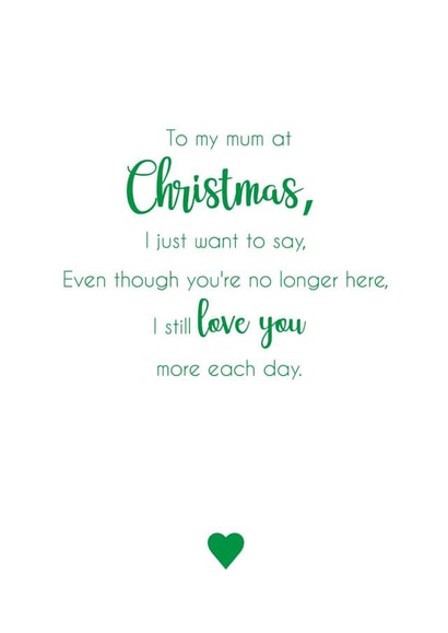 To my mum at Christmas who is no longer here created by Kimberley dobison