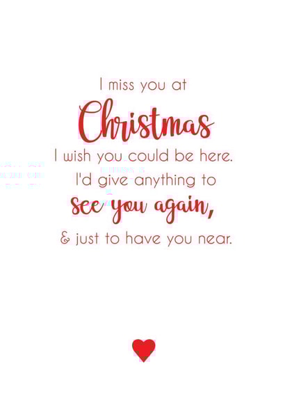 Missing you at Christmas created by Kimberley dobison