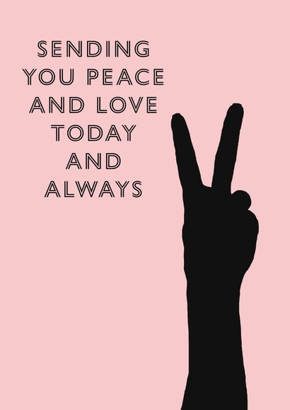 Peace & Love Card created by Eat Print And Be Merry