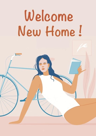 Pink Welcome New Home card created by Sofita Ki