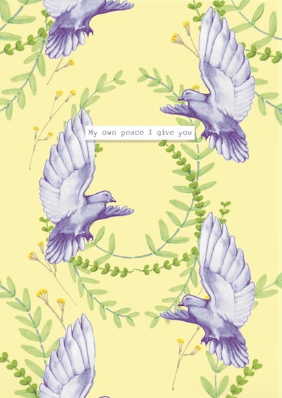 Peace Christian Encouragement Card created by We Draw Near