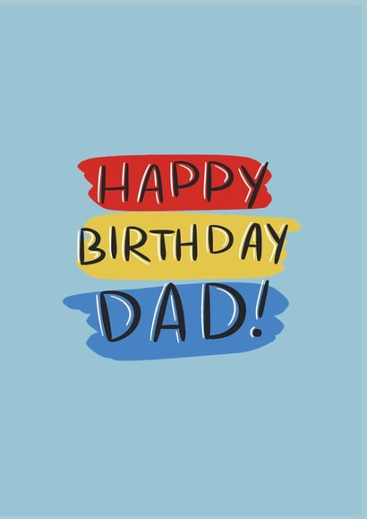 Colorful Birthday Card for Dad 1001 created by Shei Anapi